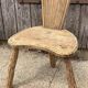 Chaise d’enfant rustique artisanale, tree trunk, esprit wabi-sabi