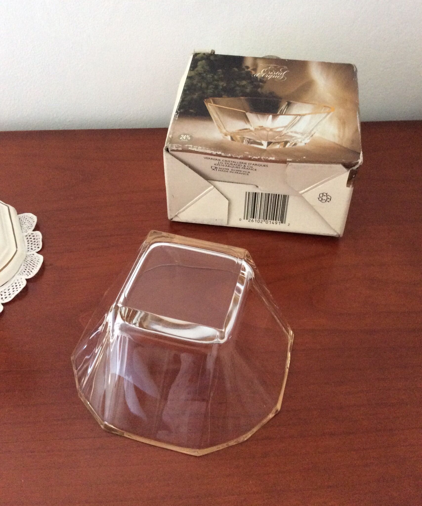 Bowl cup jg durand et cie cristallerie d'arques