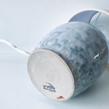 Ceramic lamp blue stoneware