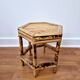 Vintage bamboo stool, plant stand