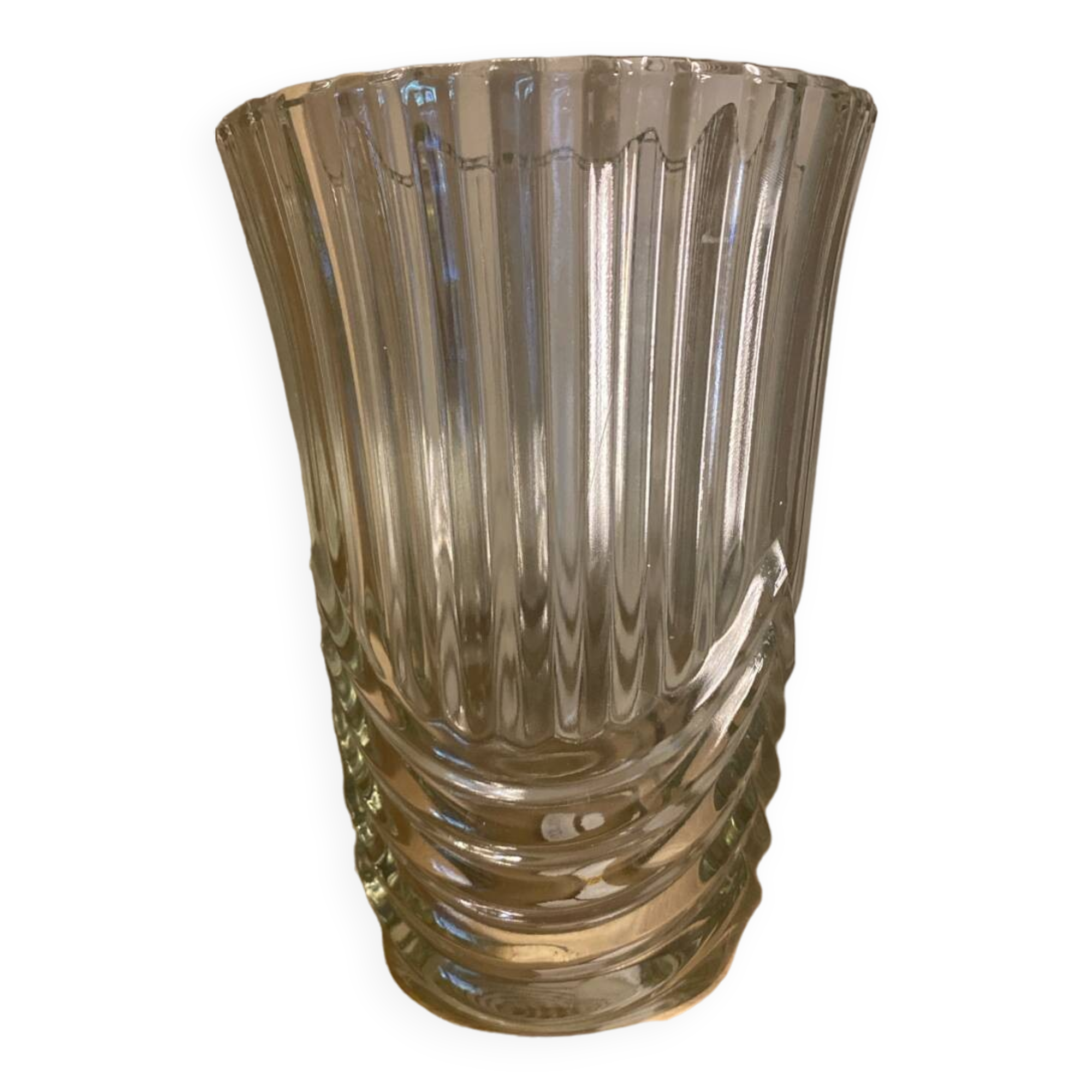 “Art Deco” crystal vase