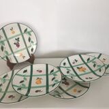 Lot of 6 Longchamp flat plates