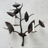 Wall lamp in wrought iron.