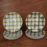 Set of 6 Moulin des Loups "Nappe" flat plates