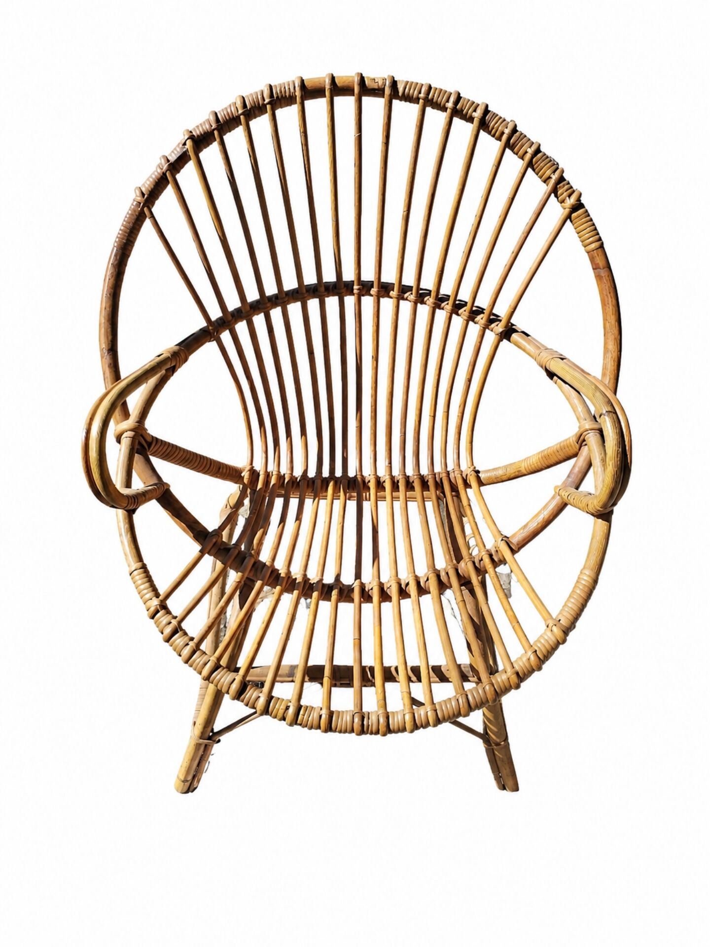 Vintage rattan armchair