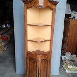 Encoignure haute en noyer ep XIXem 2 portes