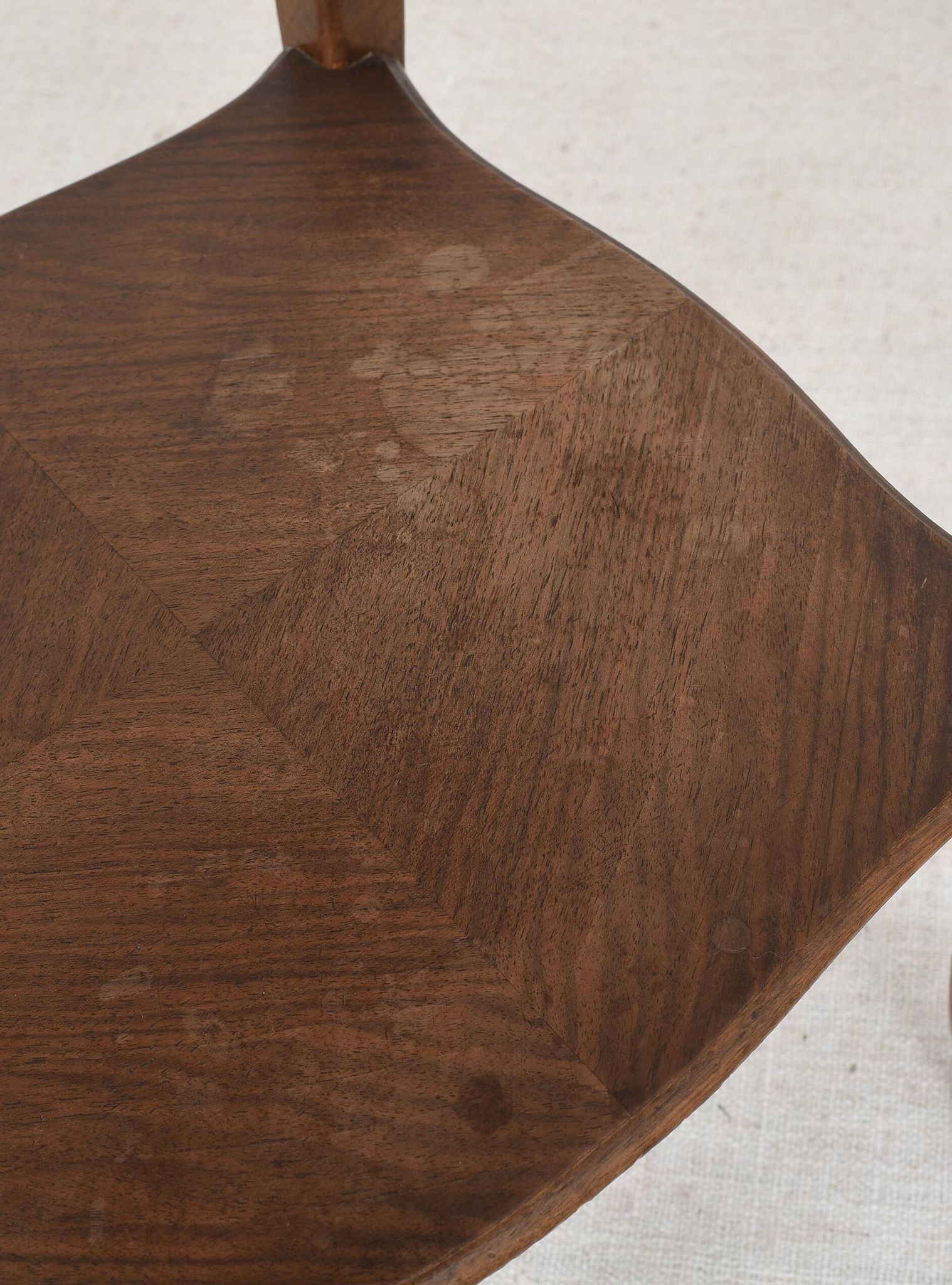 Pedestal table, old bedside table, Louis XV style, in wood and marble
