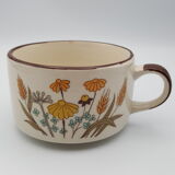 Head to head breakfast sandstone floral decoration you and me cup and saucer