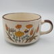 Head to head breakfast sandstone floral decoration you and me cup and saucer