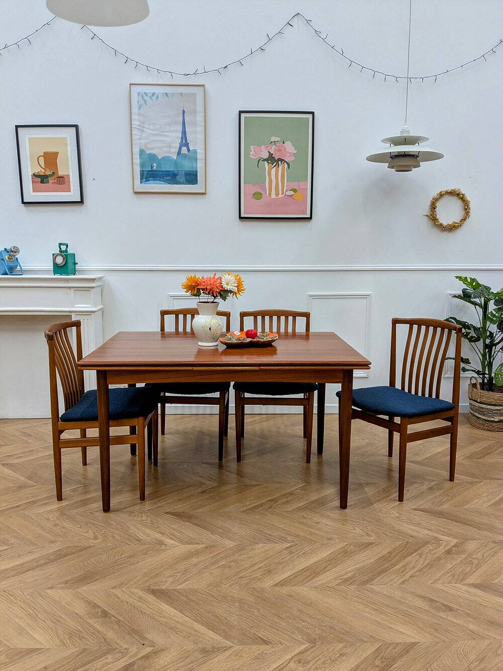 4 chaises vintage