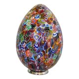 Lampe de table contemporaine en verre de Murano style vénitien multicolore Millefiori Murrine