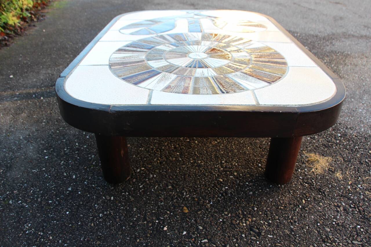 Roger Capron flower model coffee table