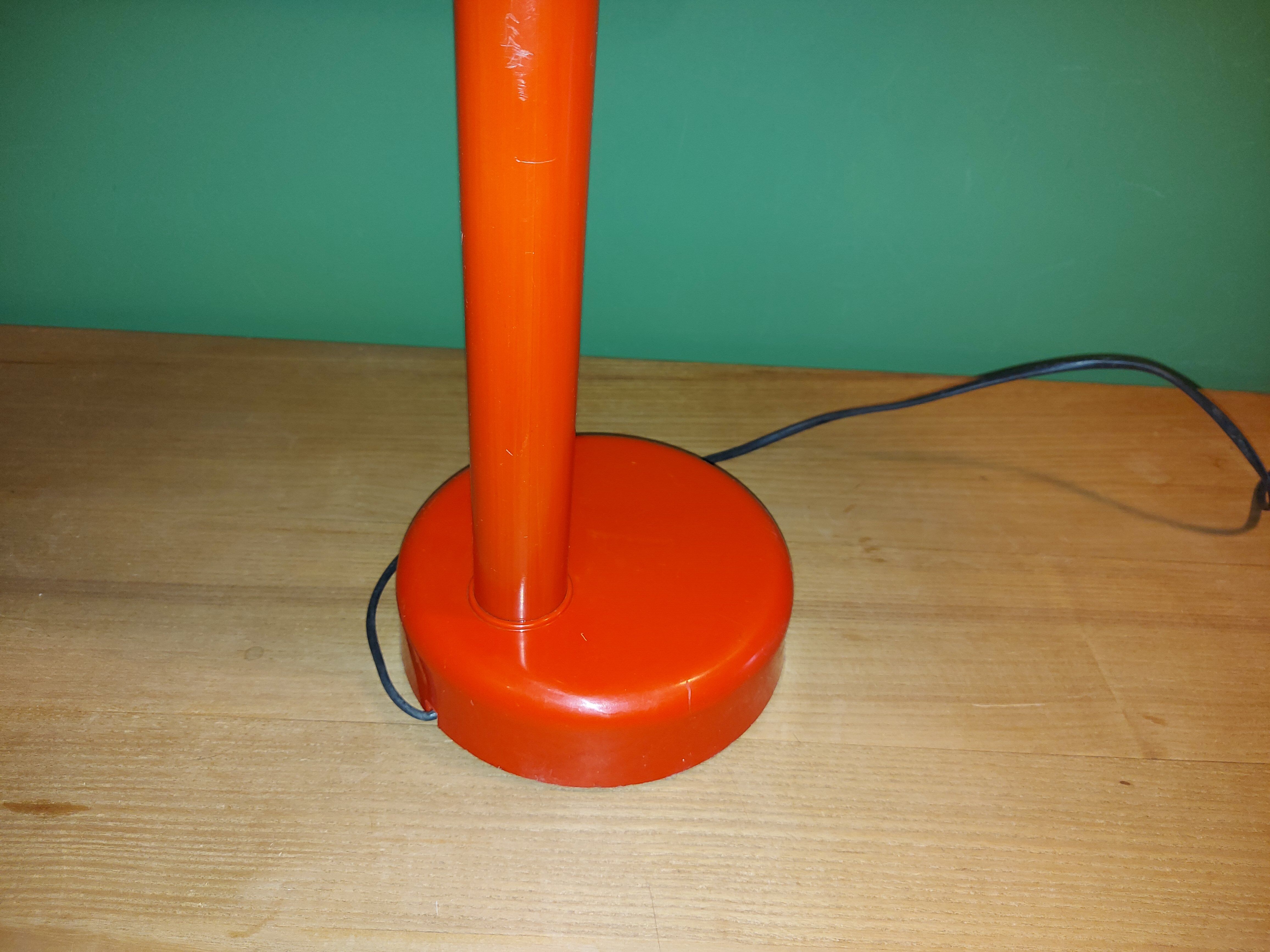 Red lamp annees 70's scandinavian design , fagerhults ( sweden )