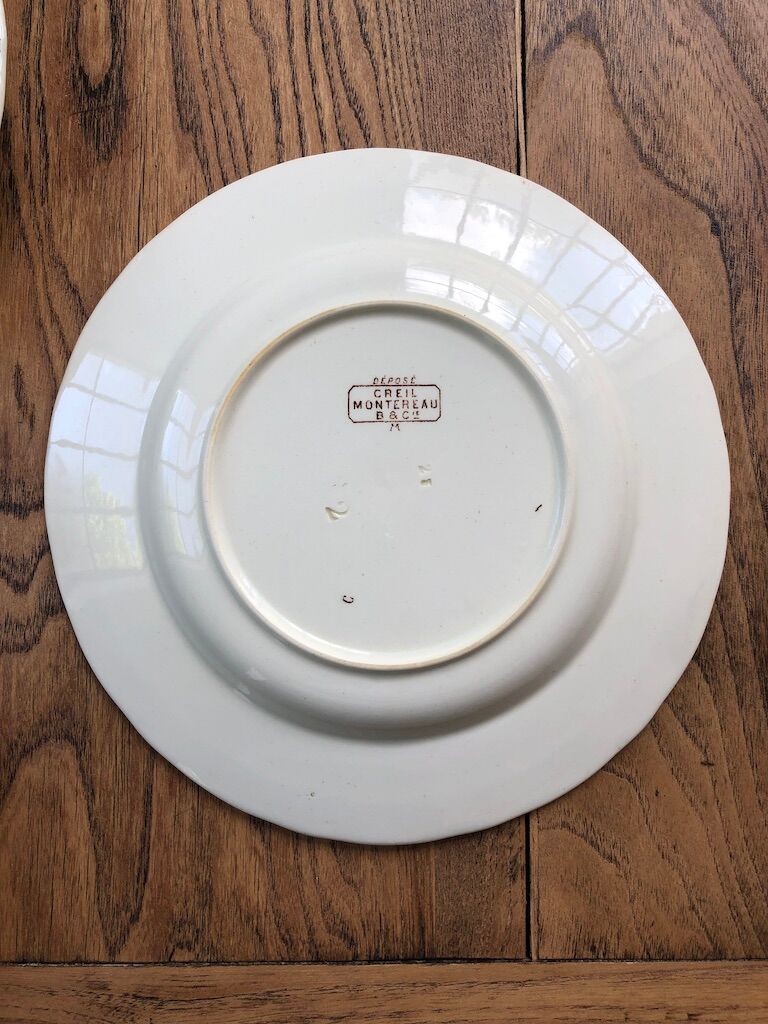 7 Creil Montereau plates