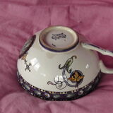 Lunch Faience toast of Gien XIXem century