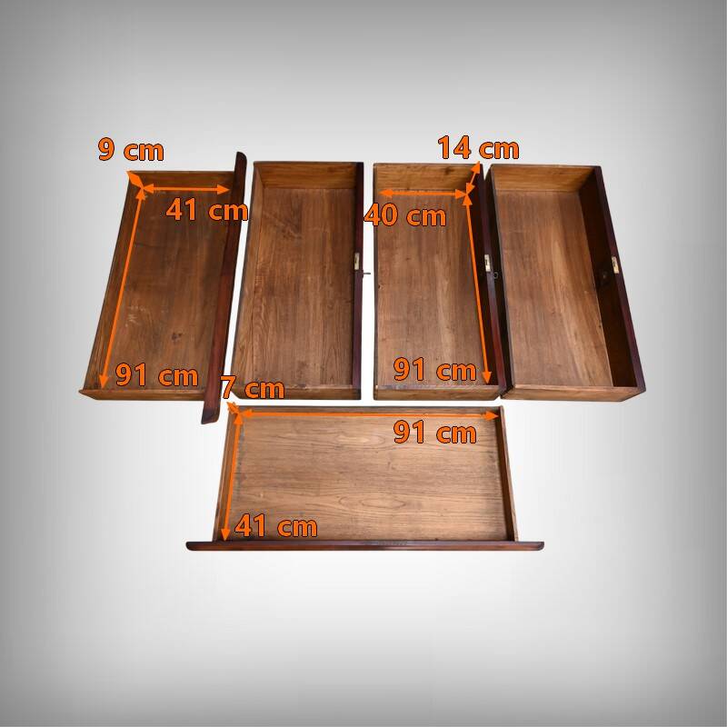 Mahogany chest of drawers, Louis-Philippe style – Late 19th century