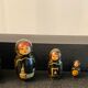 Series of 10 old Russian Matryoshka dolls