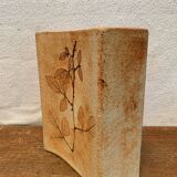Ceramic Vase Vallauris Raymonde Leduc Herbarium Vintage