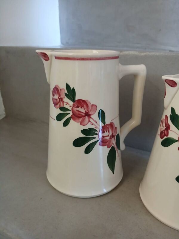 3 pichets anciens Sarreguemines