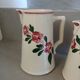 3 antique Sarreguemines pitchers