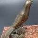 Table lamp "the little bird", marble base, circa 1950