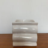 Cache pot design en céramique blanc