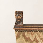 Pair of dining chairs, pair of carved Gothic chairs, set of Renaissance chairs.