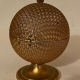 Table lighter, ball-shaped gold color