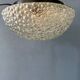 Vintage glass ceiling light by Helena Tynell for Glashütte Limburg
