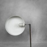Vintage black metal desk lamp, minimalist modern German mid-century from the 1960s.