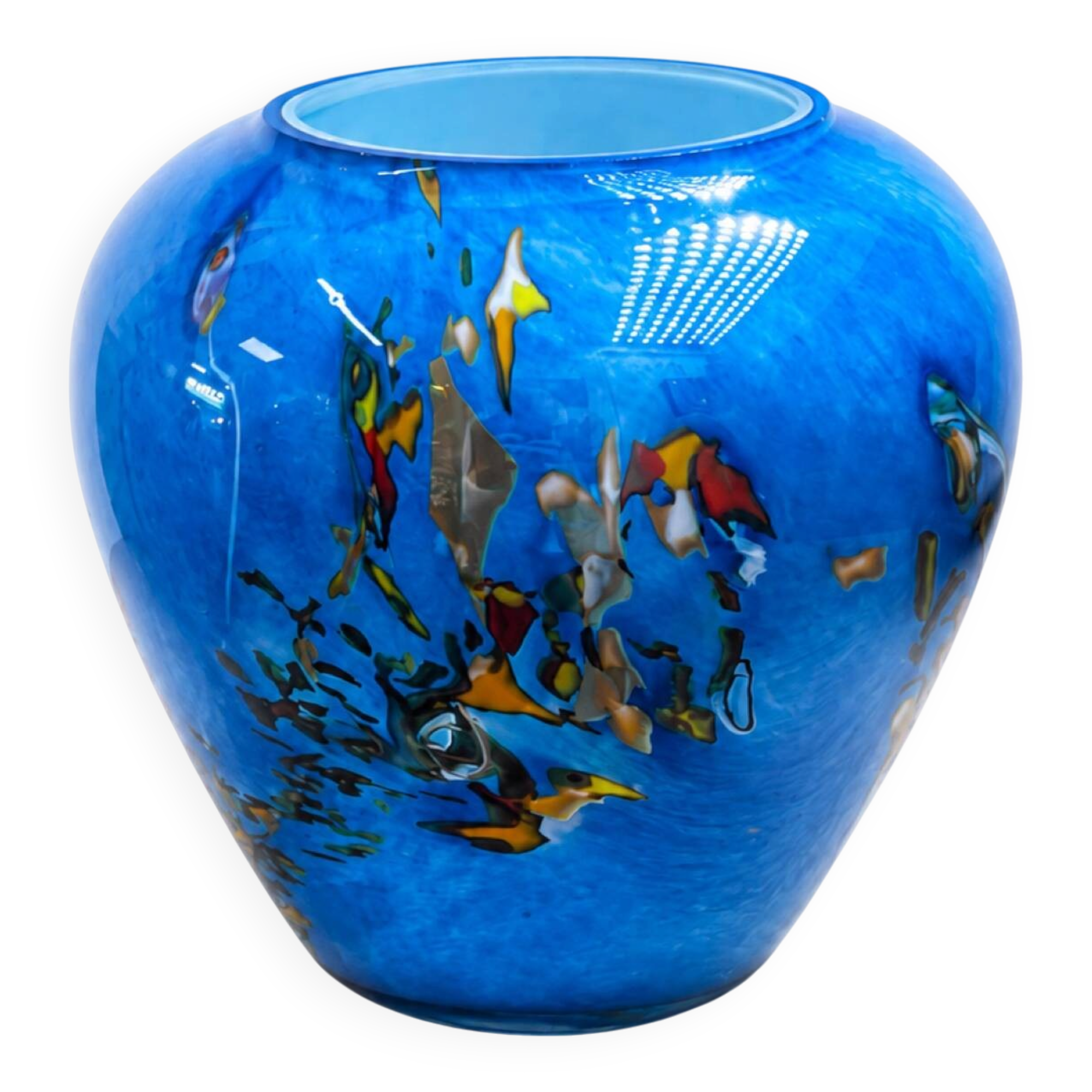 Multilayer glass vase signed - 2000