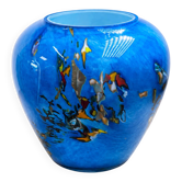 Multilayer glass vase signed - 2000