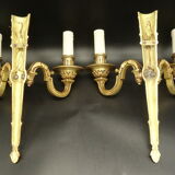 Paire d'appliques au carquois style Louis XVI Petitot France