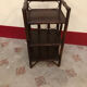 Small vintage 70s rattan shelf