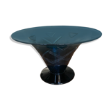Coupe verre bleue