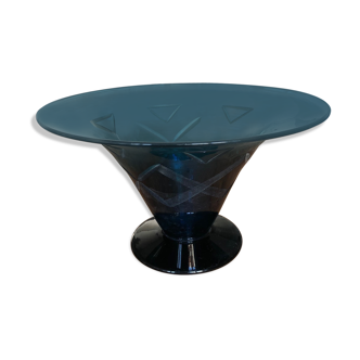 Coupe verre bleue