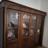 Empire mahogany display bookcase