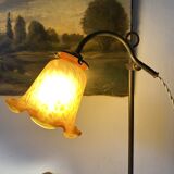 Jeweller's lamp, workshop lamp, glass paste shade