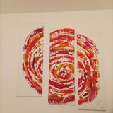Abstract painting by decorator Erik Huet Alvarez