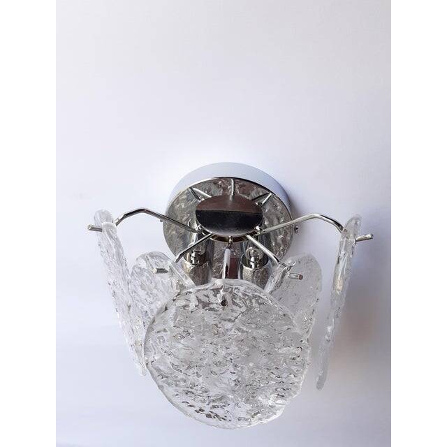 Mid-Century Modern Style “Nuvoletta” Murano Style Glass Disc Wall Sconce