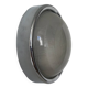 Modernist chrome and ribbed glass wall light, France 1970