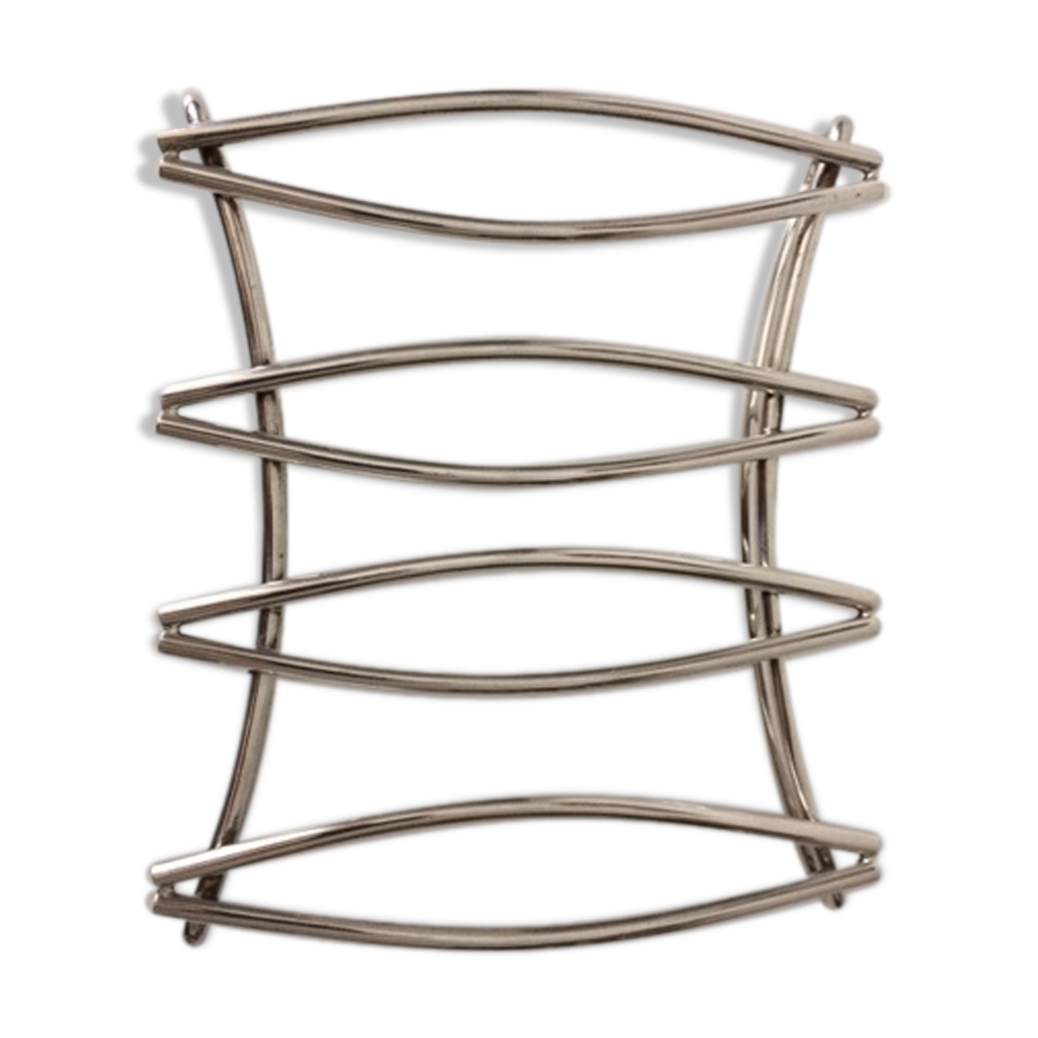 Silver metal modernist table mat