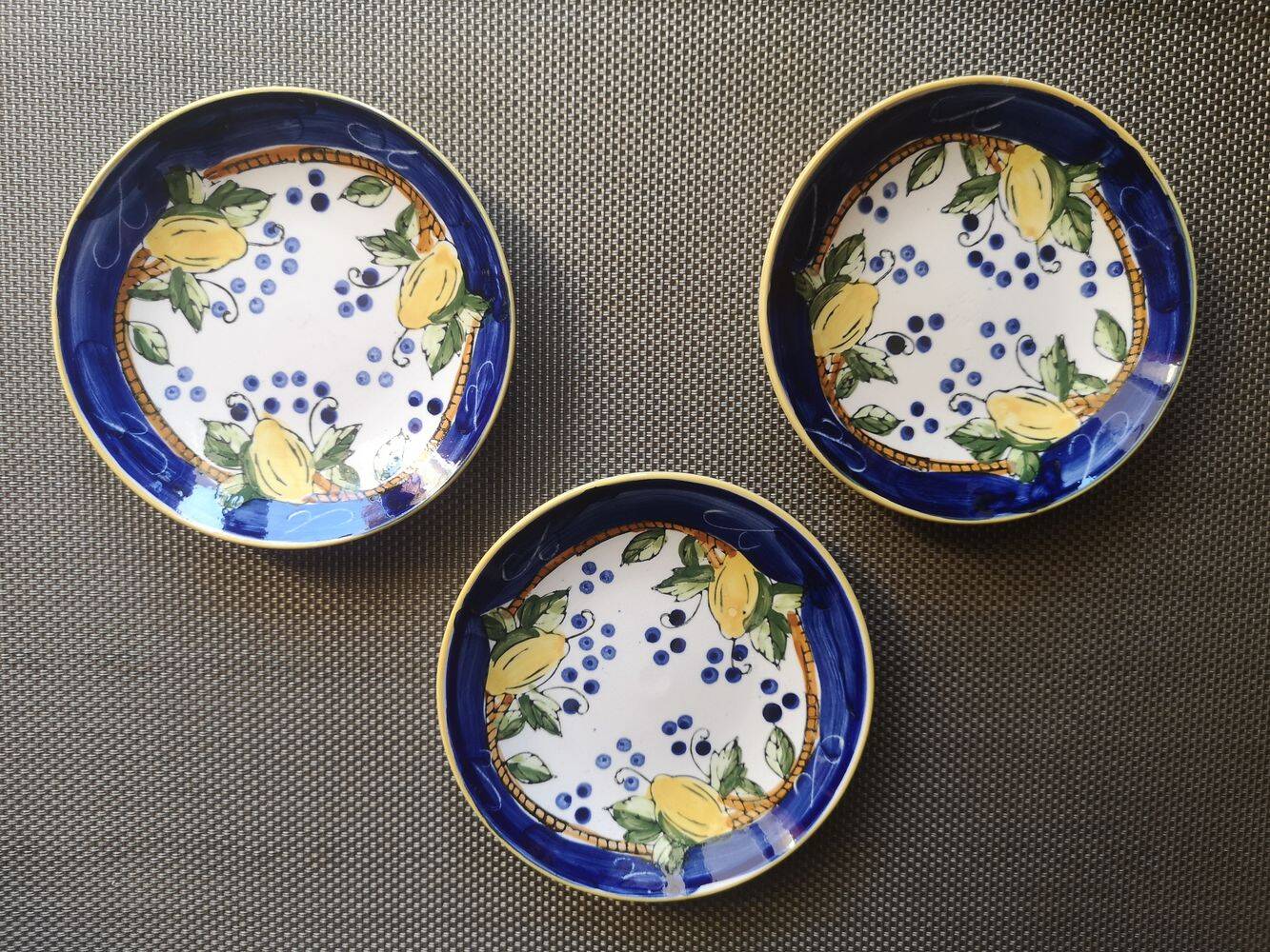 Dish / Soap holder in Italian enameled ceramic - 1950s/1960s