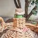 Demijohn covered with wicker