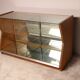 Vintage diamond shaped display cabinet - Belgium 1950's