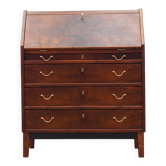 Secrétaire en noyer, design danois, années 1960, production : Danemark