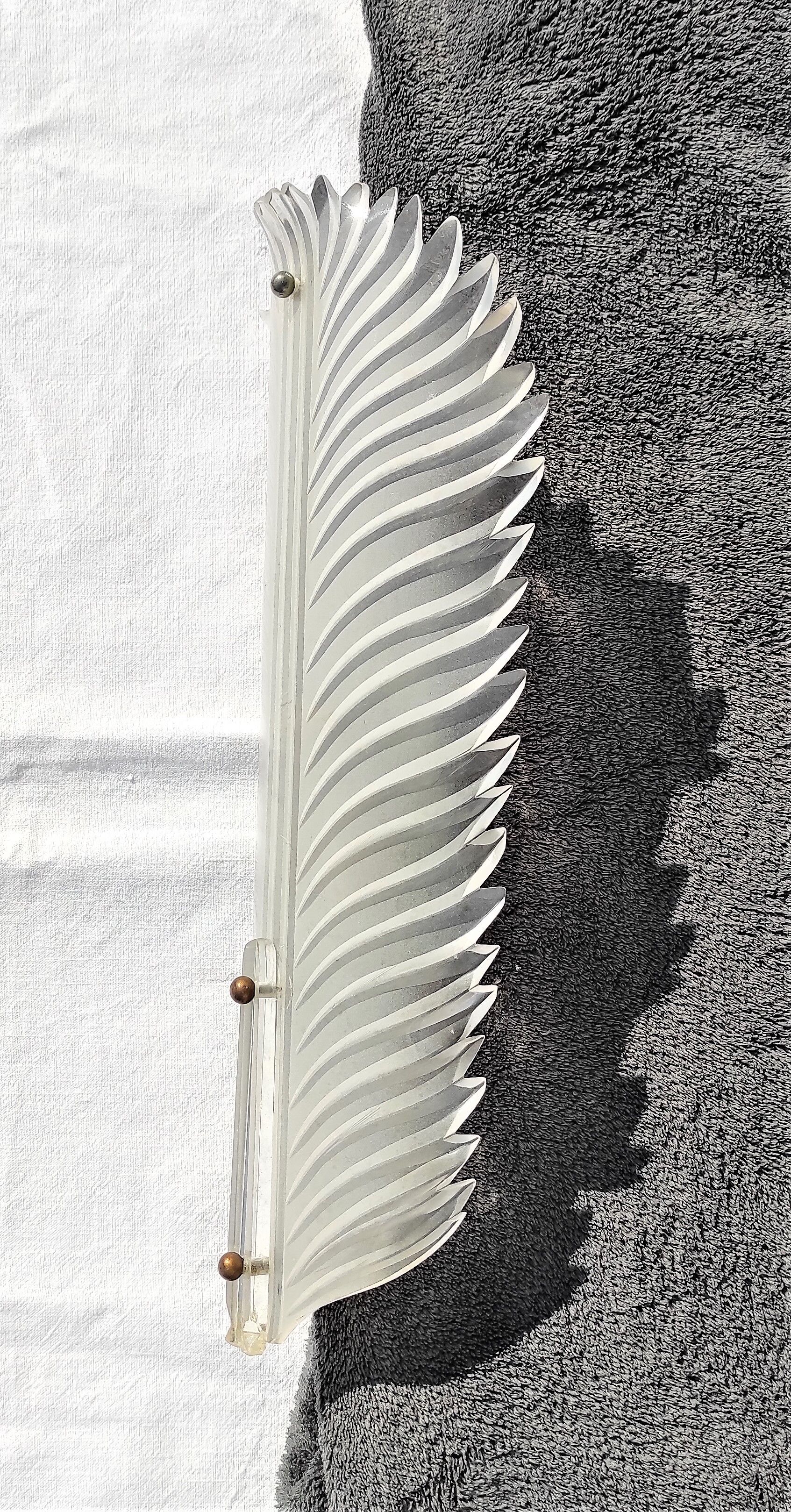 Plexiglas wall lamp circa 1940/1950