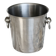 Vintage silver metal champagne bucket with handles
