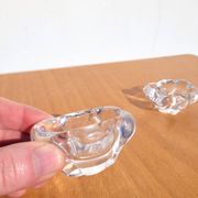 Pair of Daum crystal salt cellars
