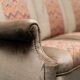 3 seater sofa in brown velvet anni' 50 vintage modern
